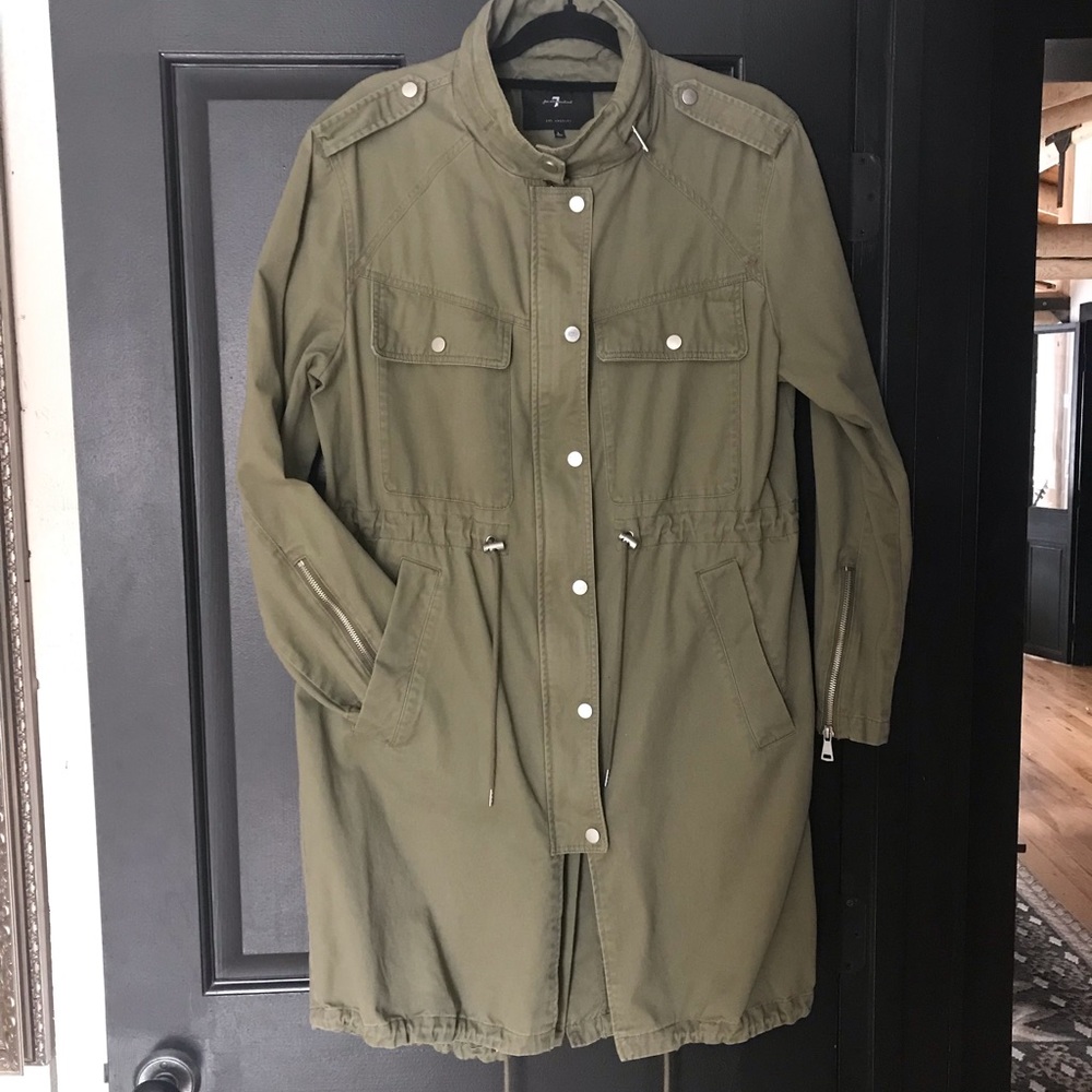 7 For All Man Kind army green Utility jacket